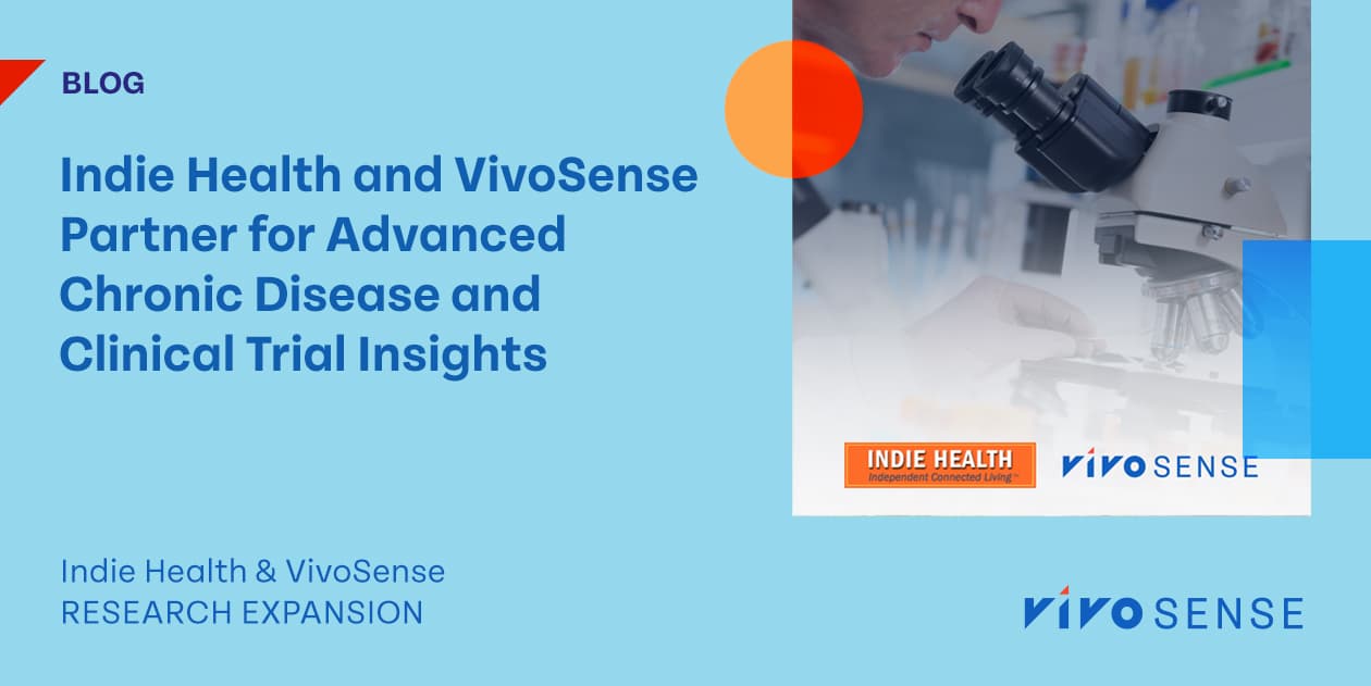 Indie Health Partners with VivoSense to Provide Advanced Insights in Chronic Disease Management and Pharmaceutical Clinical Trials