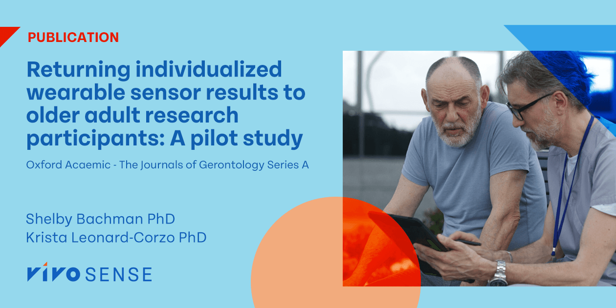 Image for A Pilot Study on Sharing Personalized Wearable Sensor Data with Older Adult Research Participants